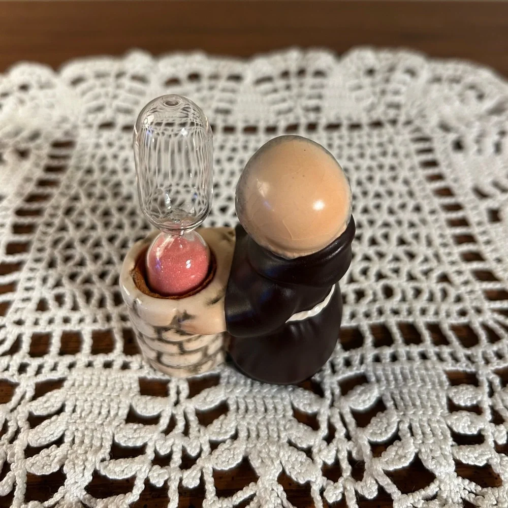 Friar Tuck Goebel Hummel West Germany Kitchen Timer Hour Glass - Picture 5 of 10